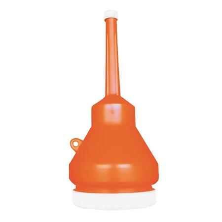 WIRTHCO ENGINEERING 32105 1 Pint Double Capped Funnel - Orange 3000.1104